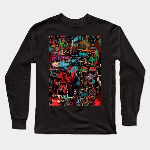 Barrio Graffiti Long Sleeve T-Shirt by deb schlier